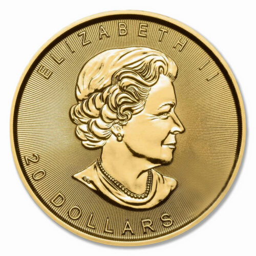 1/2 ozt gold maple leaf random year