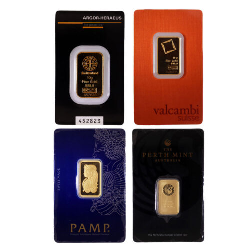 10 gram carded lbma gold bars