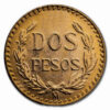mexican gold 2 pesos au bu