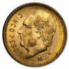 mexican gold 5 pesos au bu