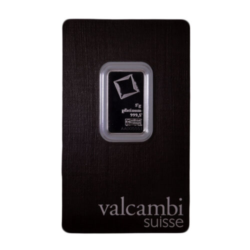 5 gram carded platinum bar